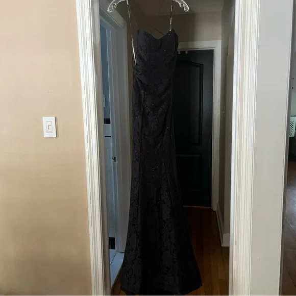 Sherri Hill Elegant Black Dress - Picture 3 of 8